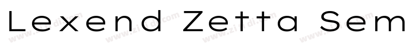 Lexend Zetta SemiBol字体转换